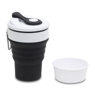 FLEXI skládací silikonový hrnek 350 ml, modrá