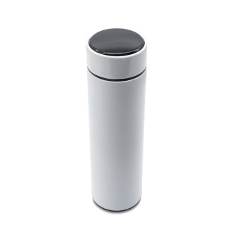 FALCO termoska 420 ml s teploměrem, bílá