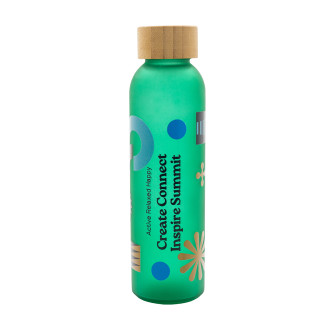 MELBOURNE skleněná lahev 500 ml, tmavě modrá