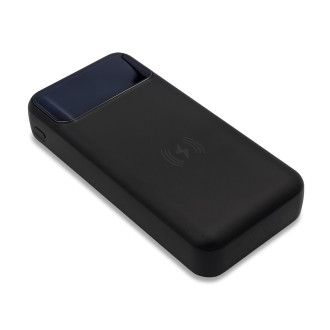 SUPREMI powerbanka 20 000 mAh s bezdrátovým nabíjením, černá