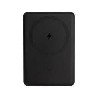 YUKI magnetická powerbanka 5 000 mAh s bezdrátovým nabíjením, černá
