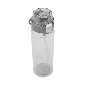 AMAD lahev na pití 800 ml s brčkem, šedá