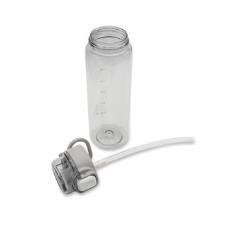 AMAD lahev na pití 800 ml s brčkem, šedá