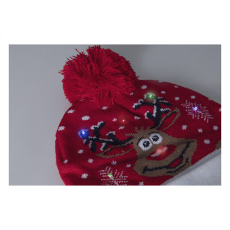 Vánoční LED zimní čepice, Santa Claus