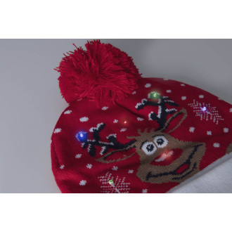 Vánoční LED zimní čepice, Santa Claus