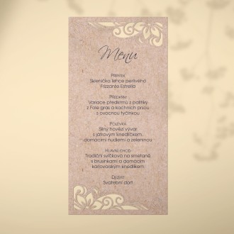 Svadobné menu L2176m