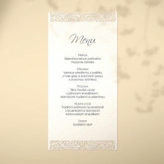 Svadobné menu L2162m