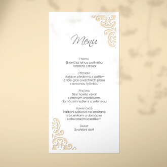 Svadobné menu L2165m