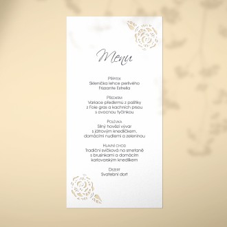 Svadobné menu L2173m