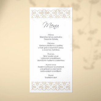 Svadobné menu L2193m