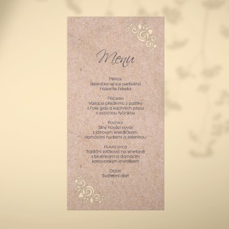 Svadobné menu L2216m