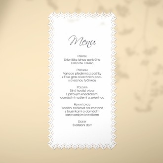 Svadobné menu L2227m