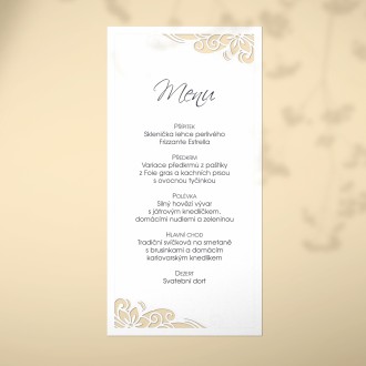 Svadobné menu L2241m