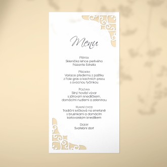 Svadobné menu L2242m