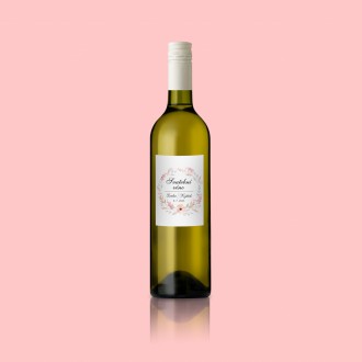 Svadobná etiketa na víno KL1801v