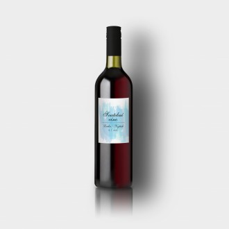 Svadobná etiketa na víno KL1813v