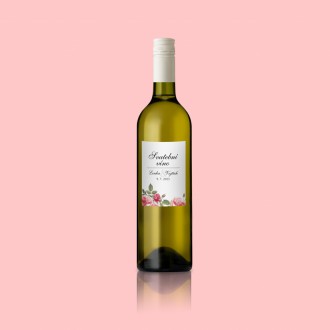 Svadobná etiketa na víno KL1818v
