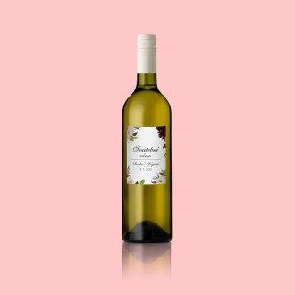 Svadobná etiketa na víno KL1821v