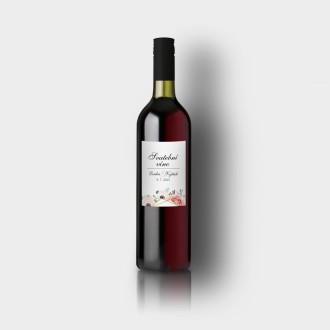 Svadobná etiketa na víno KL1822v