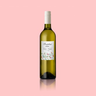 Svadobná etiketa na víno KL1823v