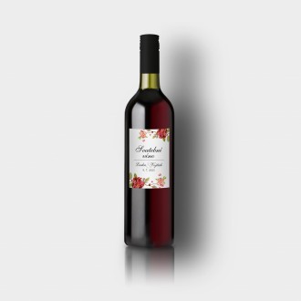 Svadobná etiketa na víno KL1824v