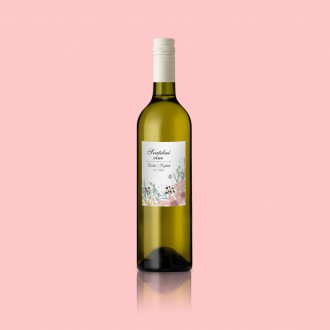 Svadobná etiketa na víno KL1827v