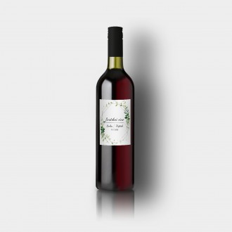 Svadobná etiketa na víno FO1303v