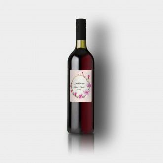 Svadobná etiketa na víno FO1304v