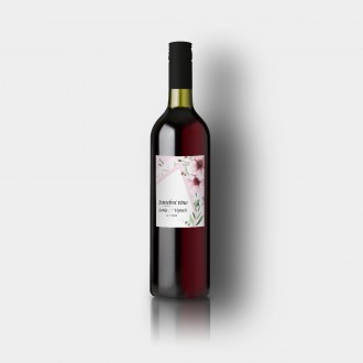 Svadobná etiketa na víno FO1306v