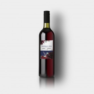Svadobná etiketa na víno FO1320v