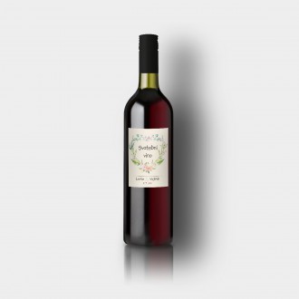 Svadobná etiketa na víno FO1321v