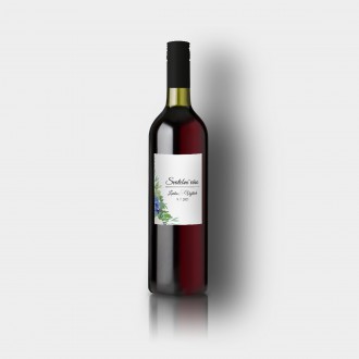 Svadobná etiketa na víno FO1325v