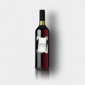Svadobná etiketa na víno FO1345v