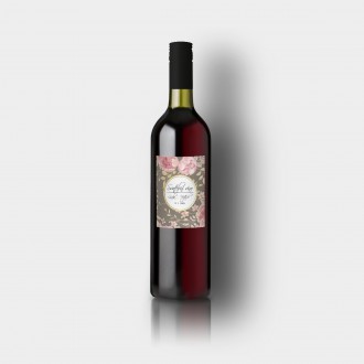 Svadobná etiketa na víno FO1348v