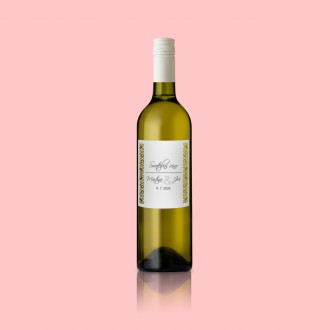 Svadobná etiketa na víno L2104v