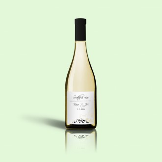 Svadobná etiketa na víno L2106v