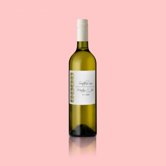 Svadobná etiketa na víno L2108v