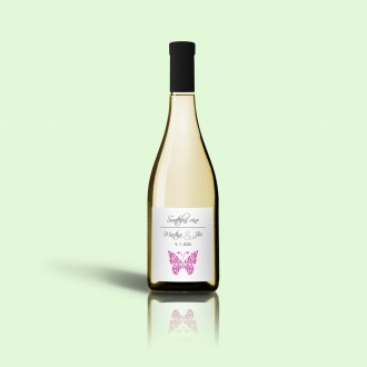 Svadobná etiketa na víno L2117v