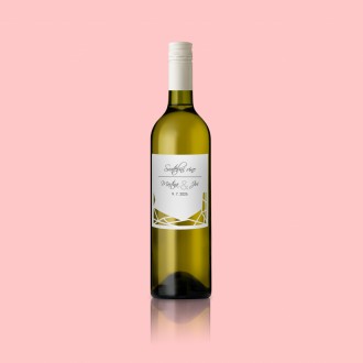 Svadobná etiketa na víno L2142v
