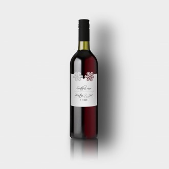 Svadobná etiketa na víno L2144v