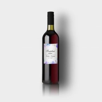 Svadobná etiketa na víno KL1831v