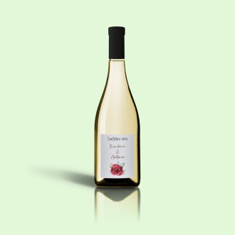 Svadobná etiketa na víno FO20022v