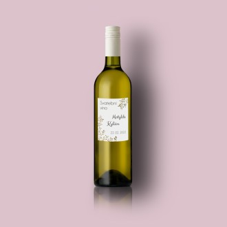 Svadobná etiketa na víno FO20011v