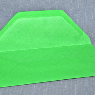 Listová obálka DL zelená