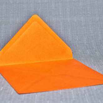 Listová obálka Štvorec oranžová 130mm