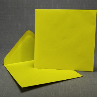 Listová obálka Štvorec žltá 130mm
