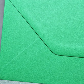 Listová obálka DL zelená vianočná
