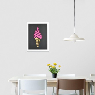 Nástenná dekorácia Točená zmrzlina