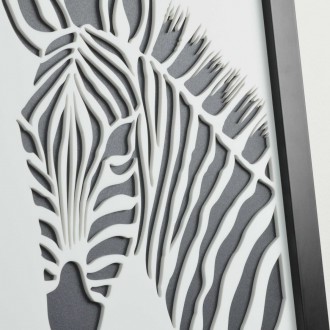 Nástenná dekorácia Zebra hlava