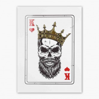 Gangsta King srdce 3D Zlatý Plagát